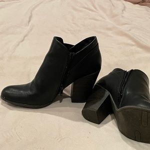 Black ankle booties